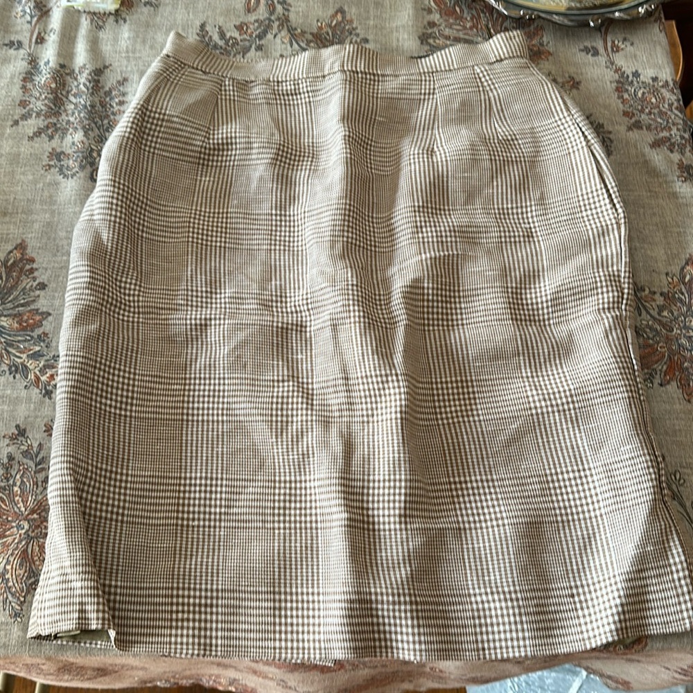 Gorgio Sant Angelo Linen Skirt Size 10 midi
